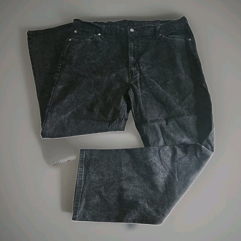 Levi's 541 Jeans Men's Sizeโ 42x32 Black Denim Stretch Athletic Tapered Fit